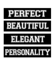 Slogan print design on plain base 