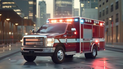 Create captivating models of emergency vehicles, including ambulances and rescue helicopters
