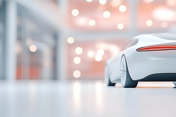 Obraz premium Luxurious Car Displayed in Elegant Upscale Environment Highlighting Premium Design and Technology