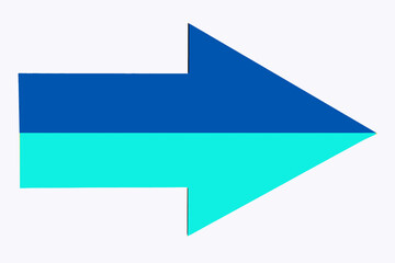 Blue turquoise arrow right