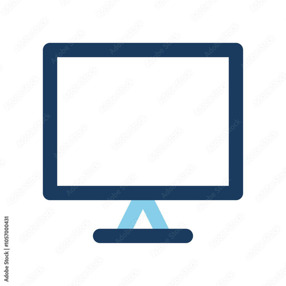 Poster monitor icons. color lines are suitable for various interfaces, can be for websites, ui and mobile a