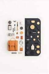 Luxury and Budget Friendly Items Displayed Side by Side  Highlighting Consumer Choices