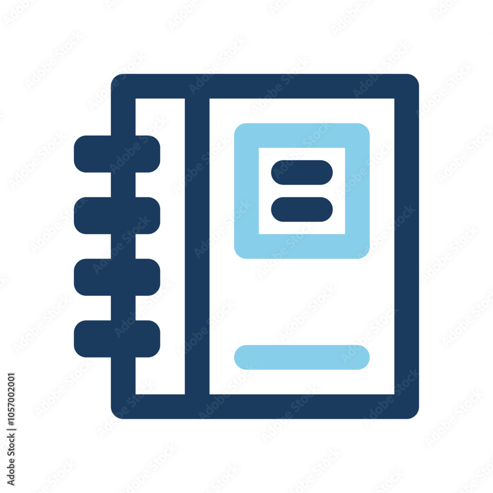 Poster note block icons. elegant colored line icons for a clean look, suitable for websites, ui and mobile 