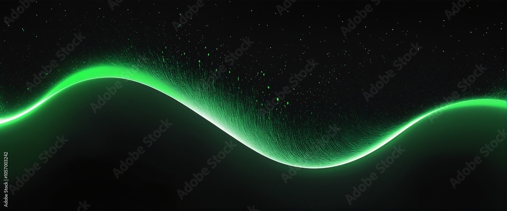 Aufkleber dynamic abstract gradient banner with grainy texture and glowing colors for dark backgrounds