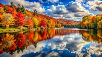 Autumn Landscape with Vibrant Foliage and Scenic Views for Nature Lovers