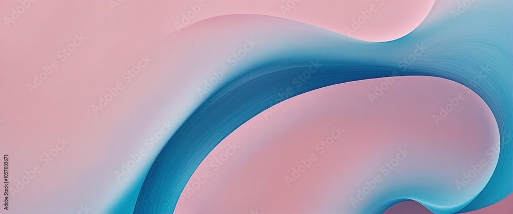 Poster smooth gradient fading textured abstract background in pastel pink and blue