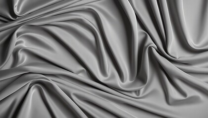 Fototapeta premium Sophisticated Grey Fabric Folds: An Abstract Minimalist Background