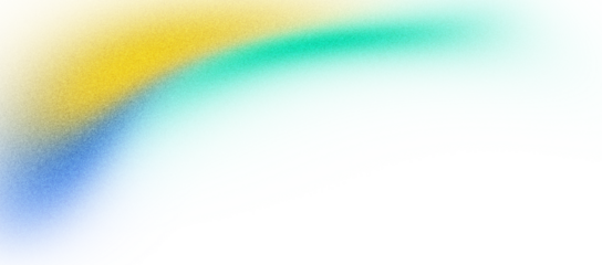 Yellow blue green color glowing vibrant gradient shape transparent background