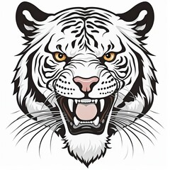 Obraz premium Wild Tiger Emblem Design