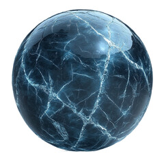 High-Resolution 3D Sphere with Cracked Ice Texture, Perfect for Sci-Fi and Winter-Themed Designs