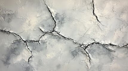 Obraz premium Painted stucco wall with slight cracks and rough texture, capturing a warm and lived-in feel in natural light.