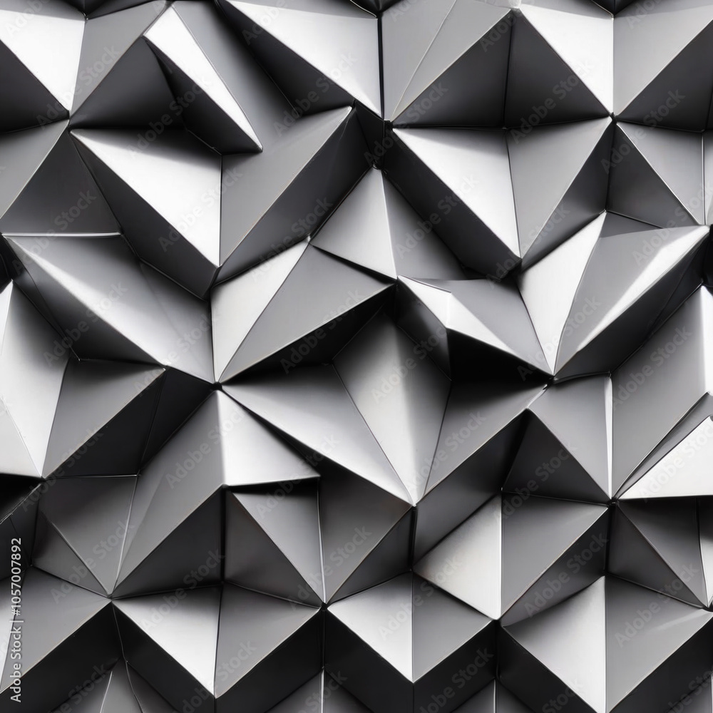 Poster textured metallic surface featuring intricate geometric shapes creating dynamic visual interest with