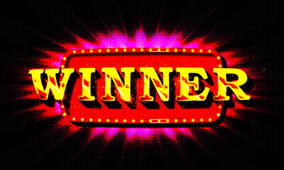 Winner shiny banner