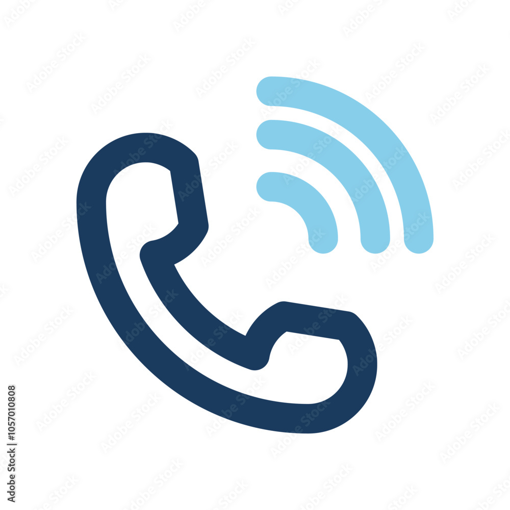 Poster telephone icons color line for technology, office and communication. can be used for websites, ui an
