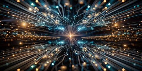 Blurry Blue Text Conceptual Photography for Abstract Art and Visual Communication