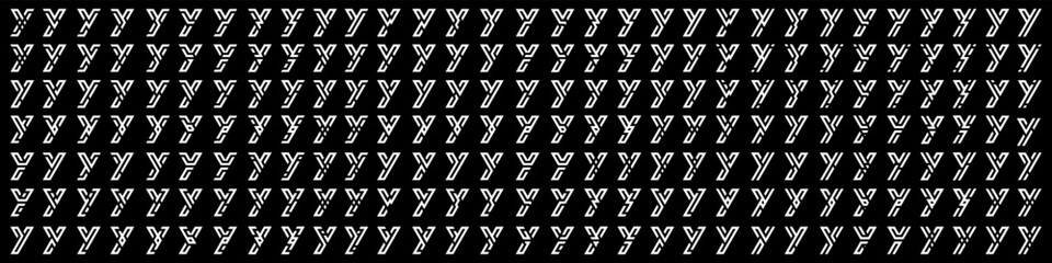 collection abstract letter Y logo design. modern logotype Y design with white color. vector illustration