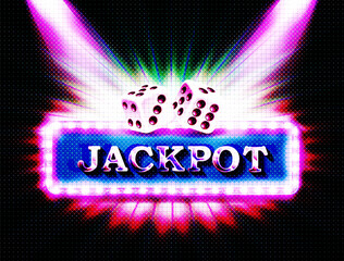 lucky jackpot editable text effect.