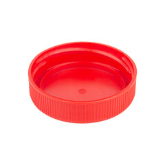 wide cap from a plastic bottle, recycling or reusing plastic isolated on background