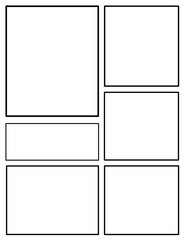 Layout comic or manga background