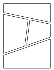 Layout comic or manga background  pop art backdrops in frames and panel for mangaka or comic artist. copysace text and sketch

