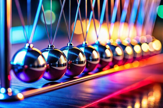 Cause and Effect in Motion: A Newton Cradle Metaphor Illustrating a Vicious Cycle of Cause Triggers and Effects