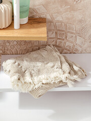 linen towel for home, kitchen and shower