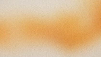 Fototapeta premium Smooth grainy gradient forming a warm orange and beige background, perfect for various design projects