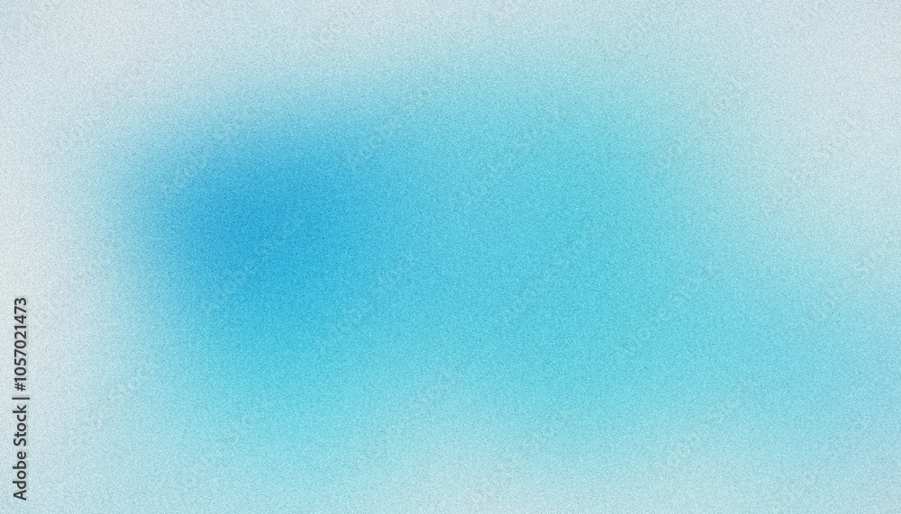 Poster gradual fading from soft blue center to white edges with grainy texture, perfect for subtle design e