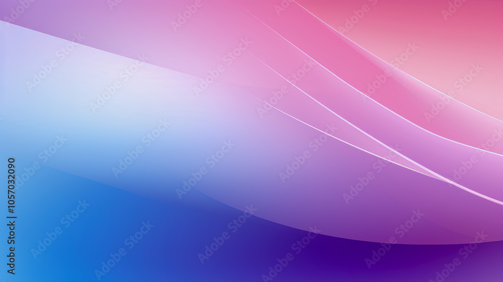 Aufkleber a mesmerizing pastel gradient with dynamic, smooth curves blending blue and pink, creating a serene 