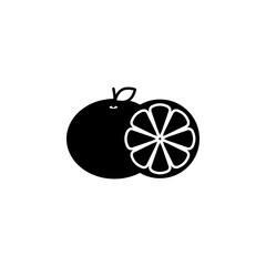 Grape fruit icon flat line symbol set.