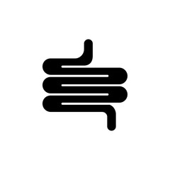 Gut icon flat line symbol set.