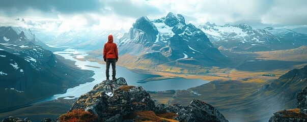 Craft a visually striking die-cut image that symbolizes true survival tales seen from a high altitude Engage viewers with a dynamic and compelling portrayal of overcoming adversity