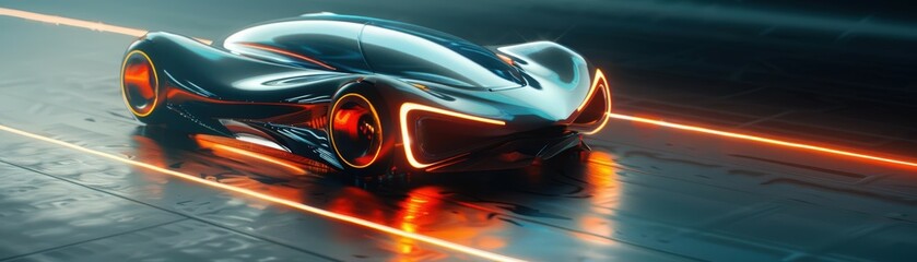 Craft a vivid, photorealistic design of a sleek, futuristic fuel cell, emphasizing intricate details and realistic textures that pop