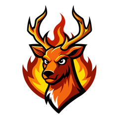 deer in fire