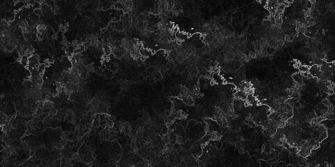 Grunge dark black and white pattern of cracks and scuffs Black marble abstract design. stone old texture. paper texture panorama texture on white, texture of concrete floor wallpaper.	