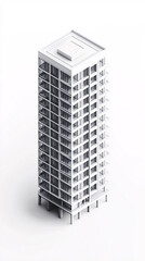 Looking Up modern high-rise office buildings, Economics, banking, business and finance concept. A fragment of a modern office building
