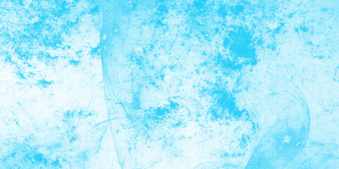 White and blue color frozen ice surface design abstract background. Hand painted abstract soft sky blue watercolor illustration art marble painting.  sky blue light watercolor aquarelle painting brush