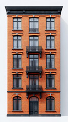 Fototapeta premium Looking Up modern high-rise office buildings, Economics, banking, business and finance concept. A fragment of a modern office building 