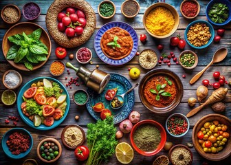 Fototapeta premium Delicious Food Photography with Interactive Control Elements for Engagement