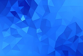 Abstract blue triangle mosaic pattern decorative background illustration