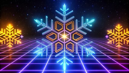 Ethereal Pink Snowflakes With Magical Glow For Holiday Celebrations