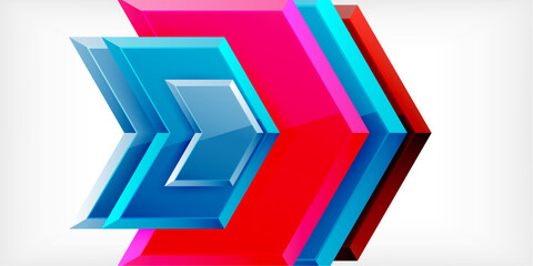 Technology dynamic arrow geometric background. Vector Illustration For Wallpaper, Banner, Background, Card, Book Illustration, landing page