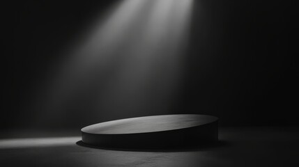 spotlight in dark room