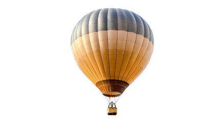 Naklejka premium Hot air balloon floating or flying isolated white background