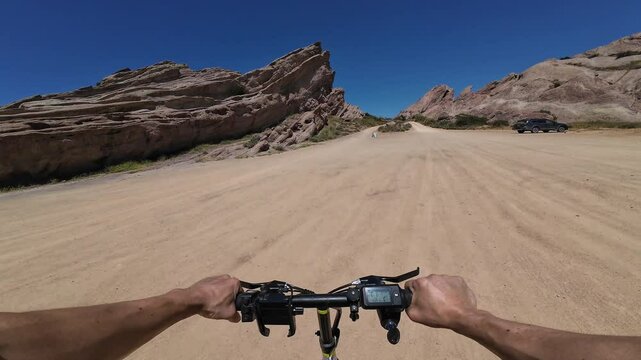 Vasquez Rocks Mountain Bike POV California Desert 2 Cycling in USA