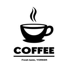 A cup of coffee logo vector