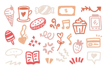 Cute Doodle Crayon Texture Collection
