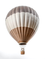 Naklejka premium Hot air balloon floating or flying isolated white background