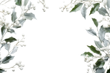 Naklejka premium PNG Merry Christmas leaves leaf christmas.