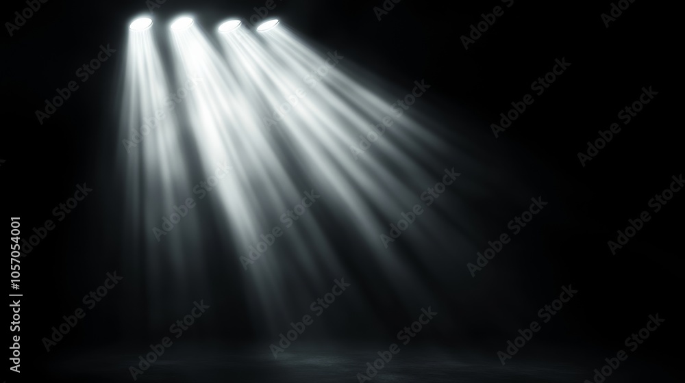 Poster a soft white light emanates from the top left corner, casting gentle ripples across a dark backdrop.